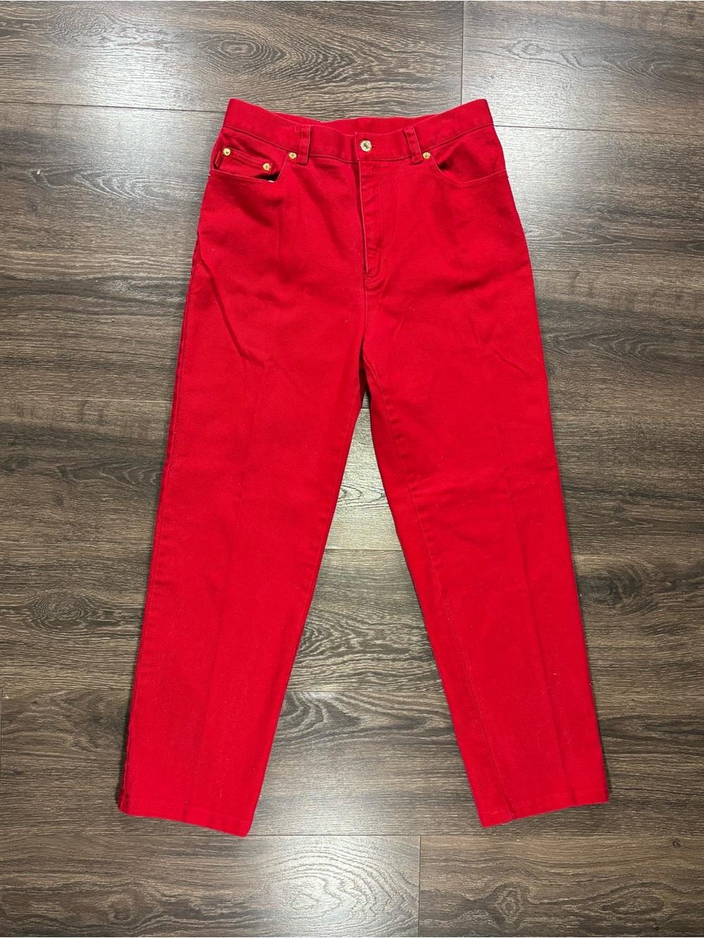 Lauren Jeans Co Ralph Lauren Women’s Red Straight Leg Jeans Size 8 P267